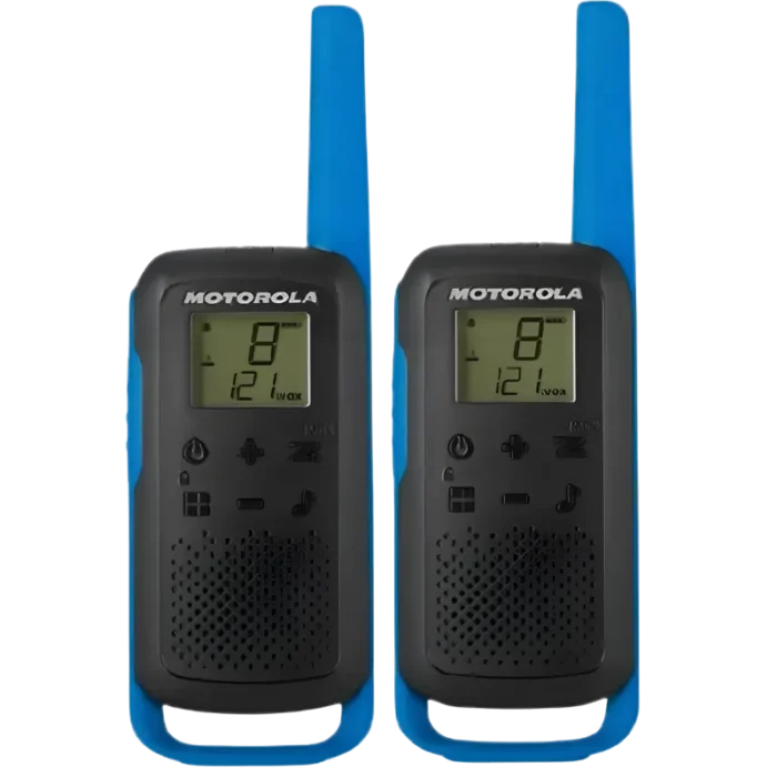 Motorola TALKABOUT T62 two-way radios 16 canales 12500 MHz Negro, Azul
