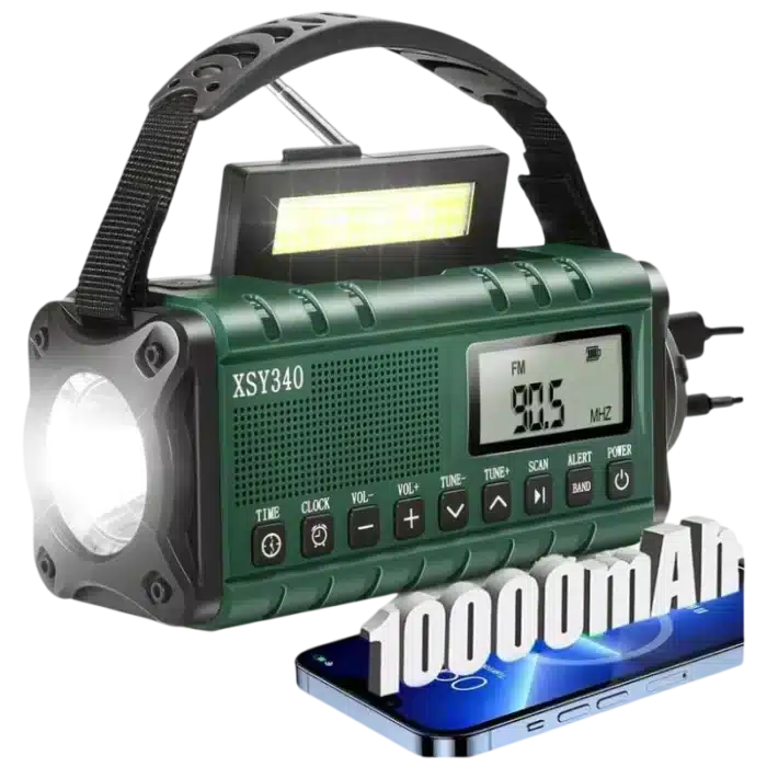 Radio de Emergencia XSY340 Portátil 10000 mAh