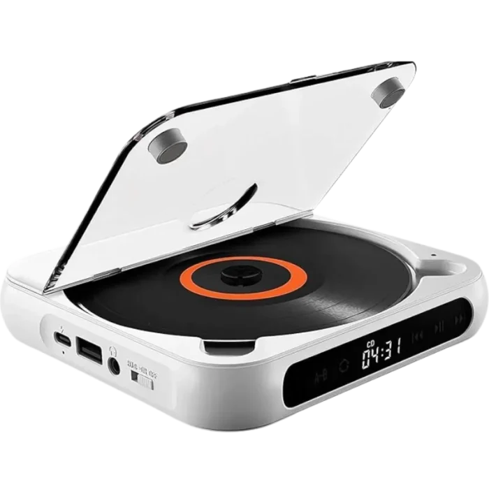 KC-918 Reproductor Estéreo portátil Bluetooth de CD Blanco