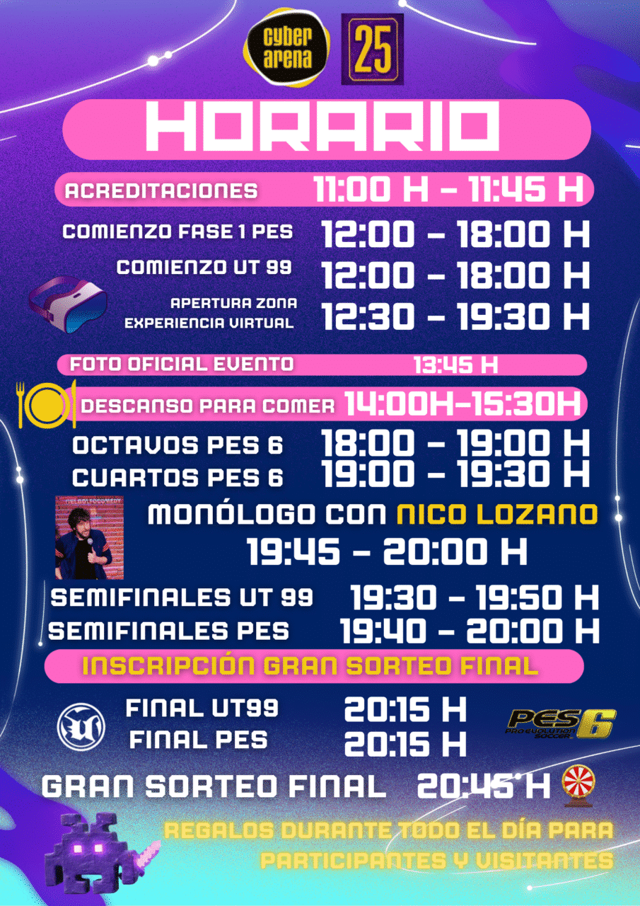 25 años de Cyber Arena: Torneo Leyendas