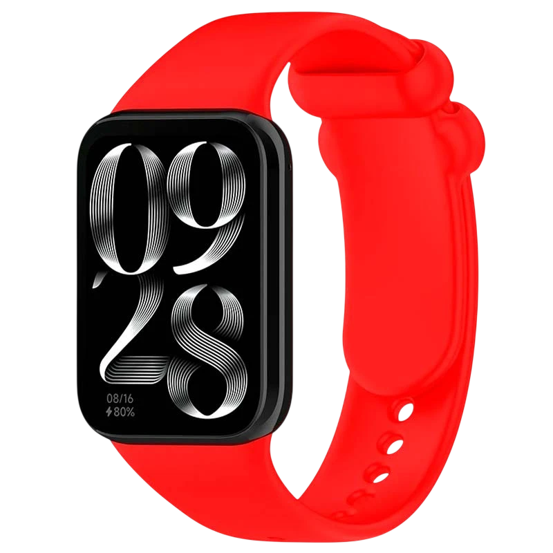 Correa Xiaomi Mi Smart Band 9 Pro / Band 8 Pro / Redmi Watch 4 / Redmi Watch 5 / Redmi Watch 6 / Xiaomi Smart Band 10 Pro Silicona Rojo