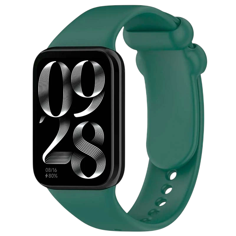 Correa Xiaomi Mi Smart Band 9 Pro / Band 8 Pro / Redmi Watch 4 / Redmi Watch 5 / Redmi Watch 6 / Xiaomi Smart Band 10 Pro Silicona Verde Oscuro