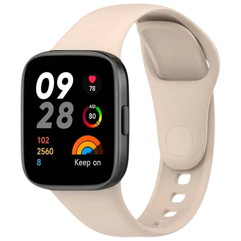 Correa de silicona Xiaomi Redmi Watch 3 Marfil