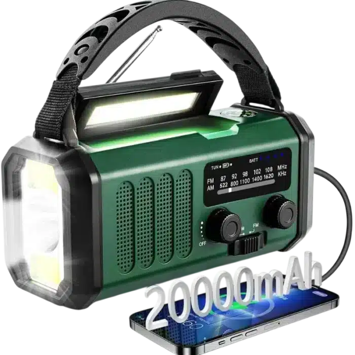 Radio de Emergencia Portátil 20000 mAh