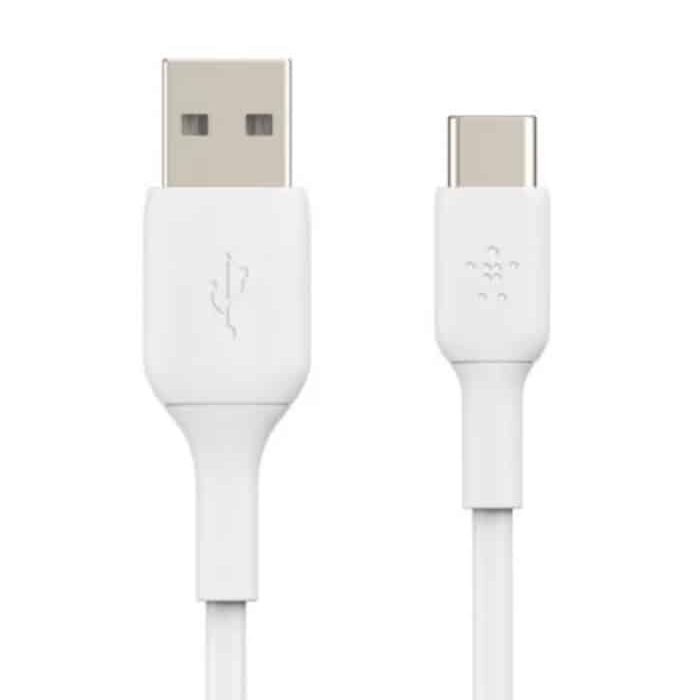 Cable Belkin BoostCharge USB de 1 metro en blanco