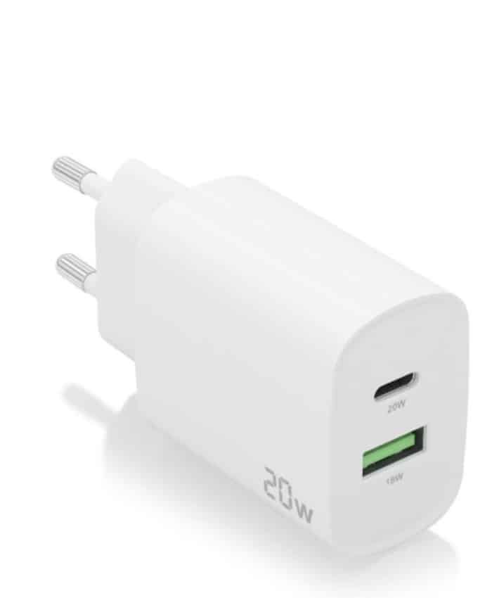 AISENS ‐ Cargador 20W, 1xUSB‐C PD3.0, 1x