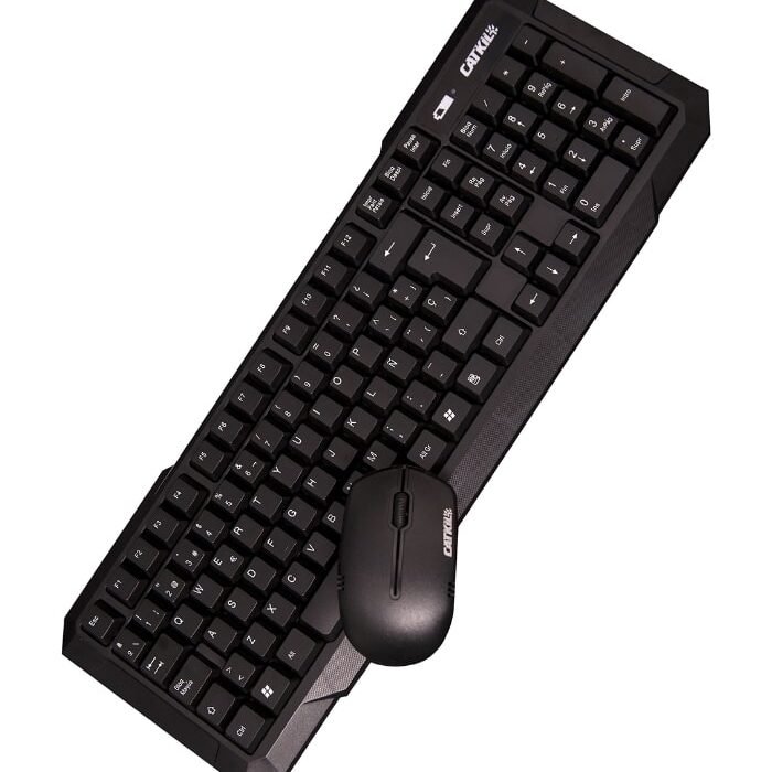 Pack inalámbrico Catkil Chicago con teclado y reposamuñecas