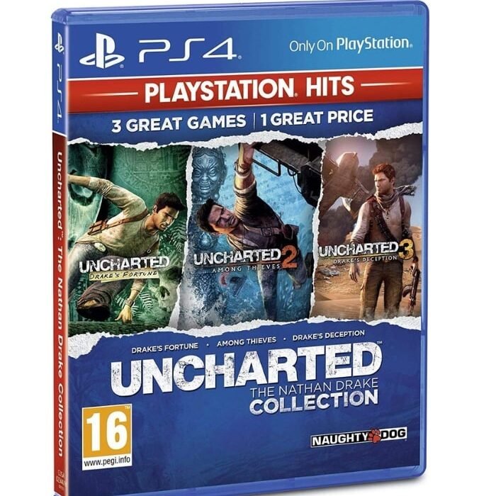 Uncharted The Nathan Drake Collection para PS4 en su caja