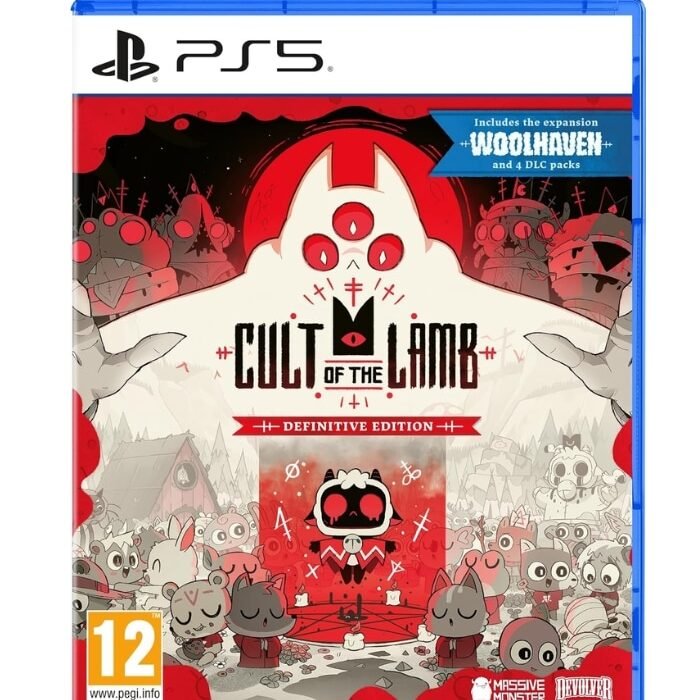 Juego Cult of the Lamb para PS5 en su caja